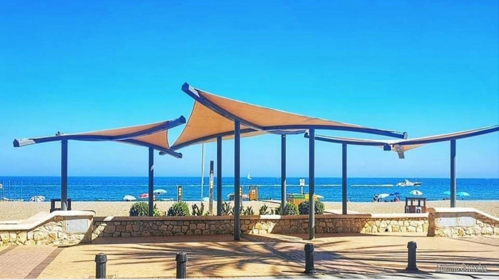 Luxury Beachfront Apartment With Pool, Sauna, Fitness And Gym In Province Malaga, Andalusia Міхас Екстер'єр фото